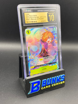 Lilith Rare Alt Art Parallel OP13-113 CGC PRISTINE 10