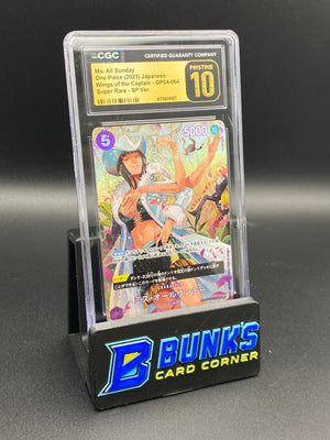 Ms. All Sunday Super Rare SP OP04-064 CGC PRISTINE 10 Japanese