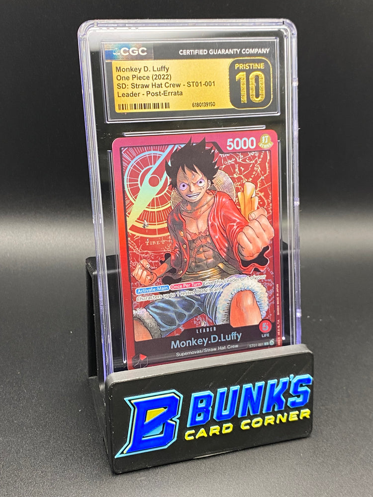 Monkey D. Luffy Leader ST01-001 CGC PRISTINE 10