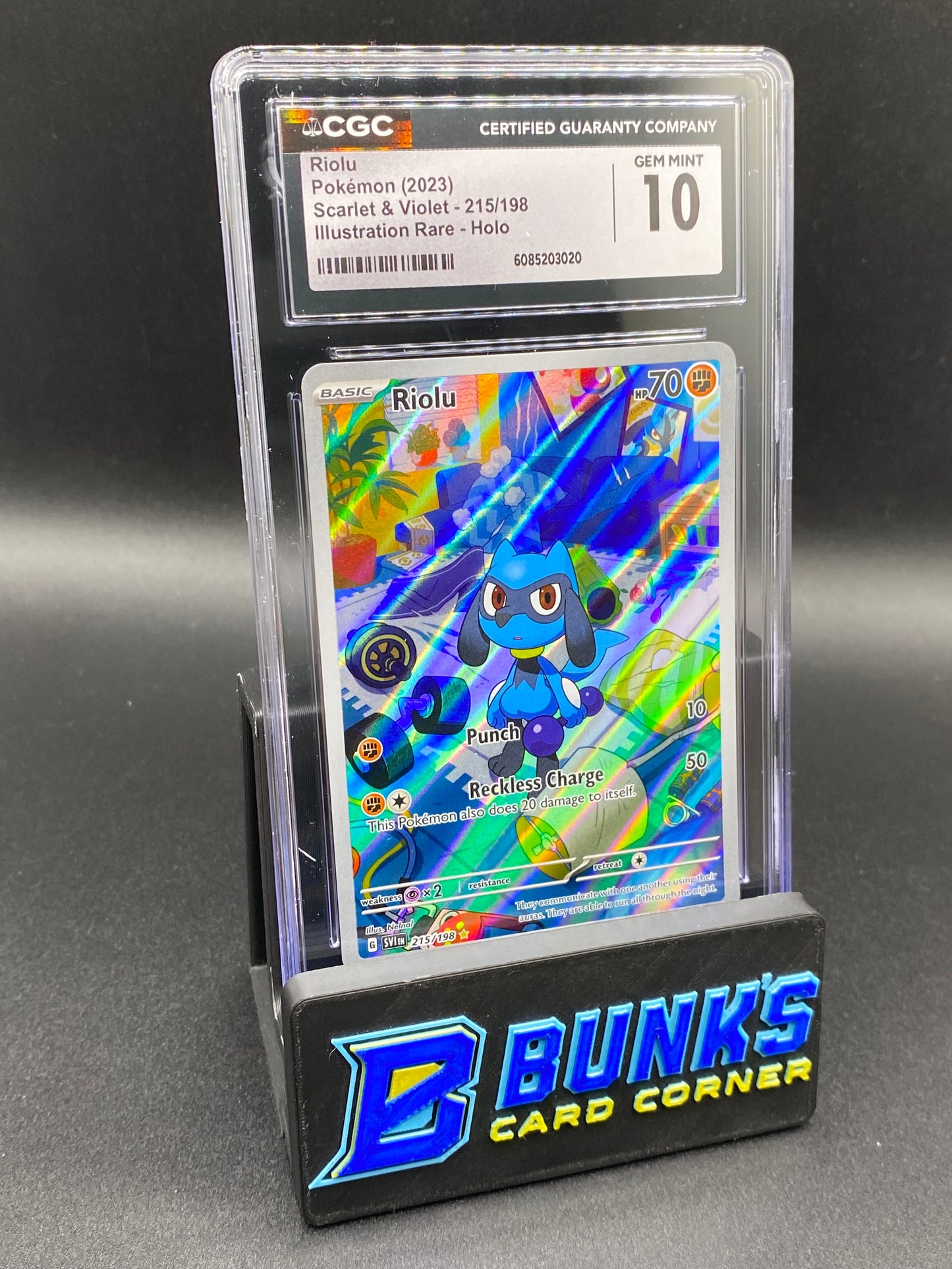 Riolu Illustration Rare Scarlet & Violet CGC 10