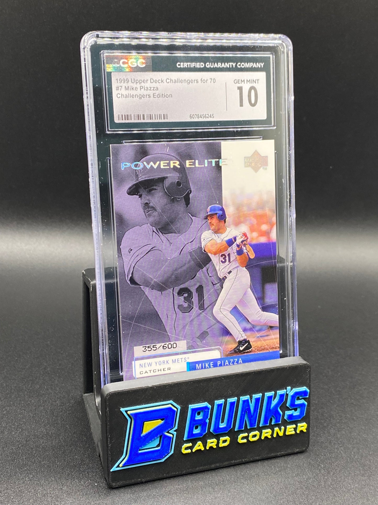 1999 Mike Piazza Challengers Edition 355/600 HOF CGC 10