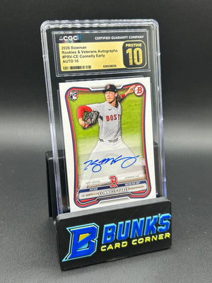 2026 Connelly Early Bowman Rookies & Veterans Autographs Rc Auto CGC Pristine 10/10