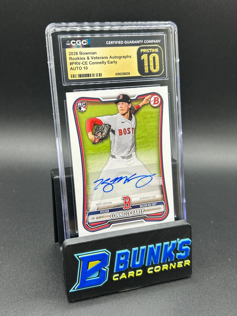 2026 Connelly Early Bowman Rookies & Veterans Autographs Rc Auto CGC Pristine 10/10