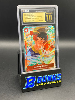 Monkey D. Luffy Super Rare Alt Art Parallel CGC PRISTINE 10