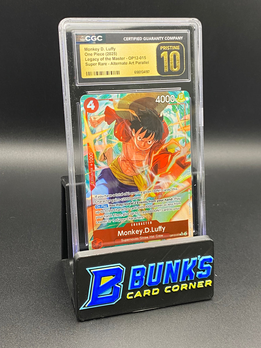 Monkey D. Luffy Super Rare Alt Art Parallel CGC PRISTINE 10