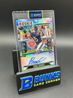 2024 Rome Odunze Panini Contenders Optic Rookie Ticket Holo Rc Auto