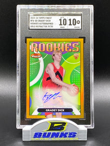 2023-24 Gradey Dick AUTOGRAPHED Gold Refractor 39/50 (Box B6)