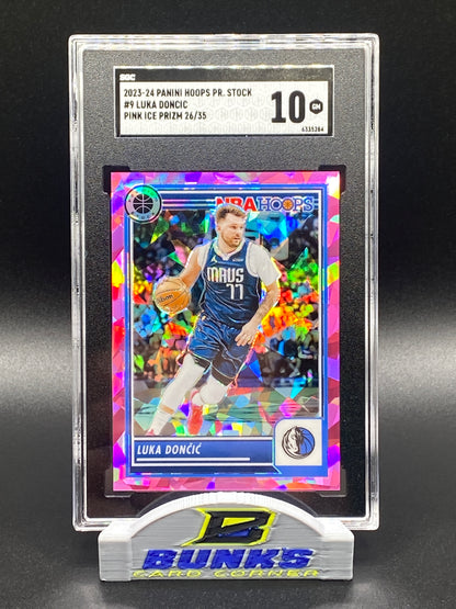 2023-24 Luka Doncic - Pink Ice Prizm 26/35 (Box B2)
