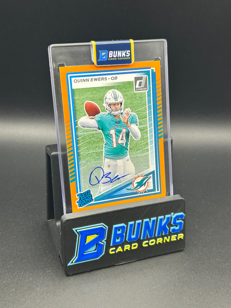 2025 Quinn Ewers Panini Donruss Orange Rated Rookie Auto