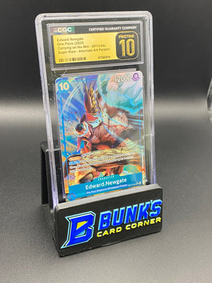 Edward Newgate Super Rare Parallel OP13-042 CGC PRISTINE 10