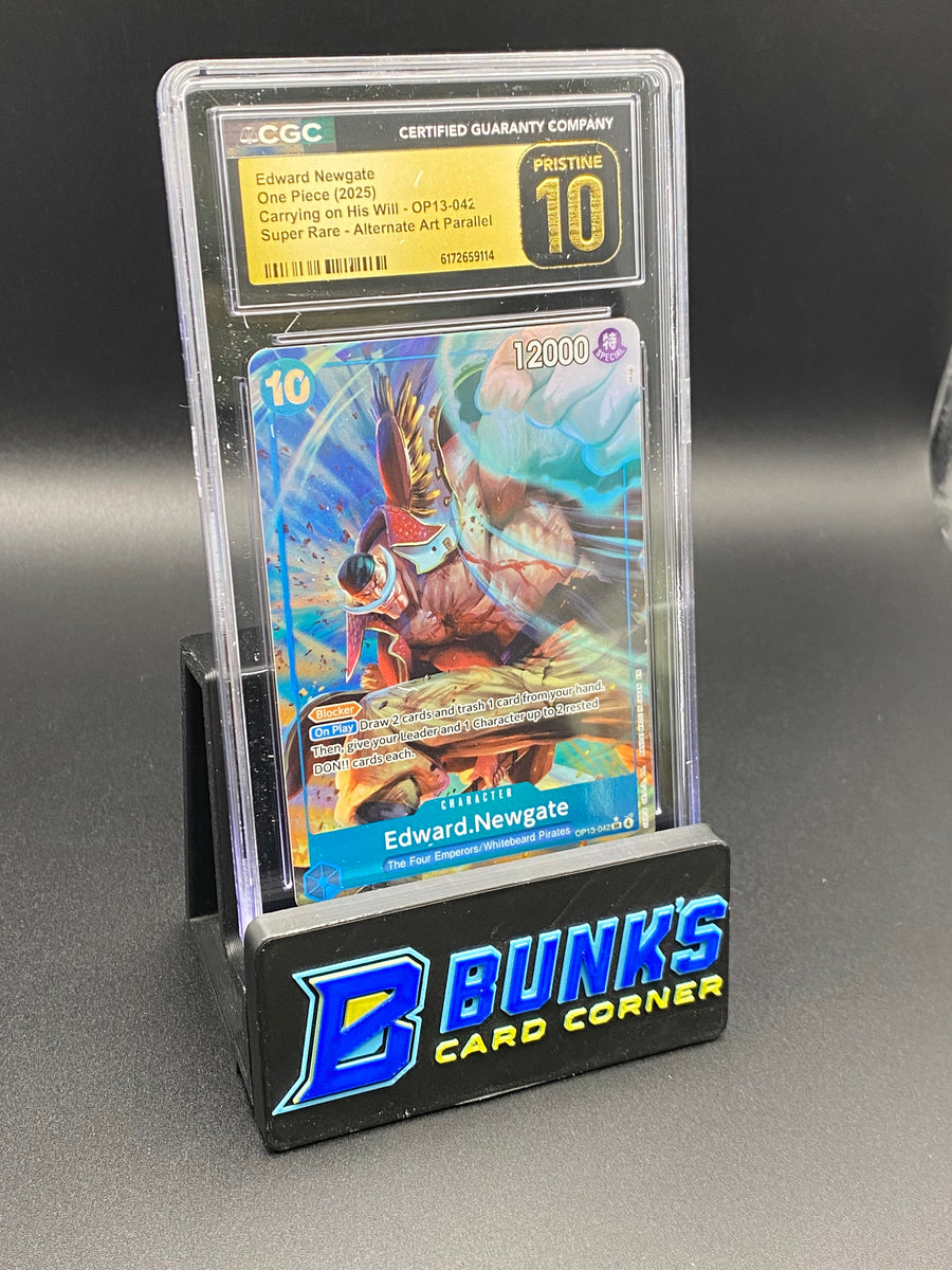 Edward Newgate Super Rare Parallel OP13-042 CGC PRISTINE 10