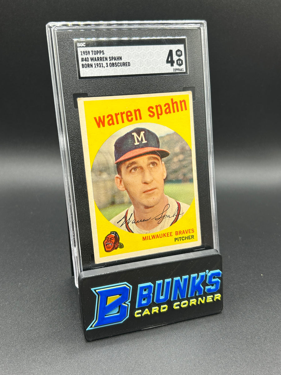 1959 Warren Spahn Topps #40 SGC 4