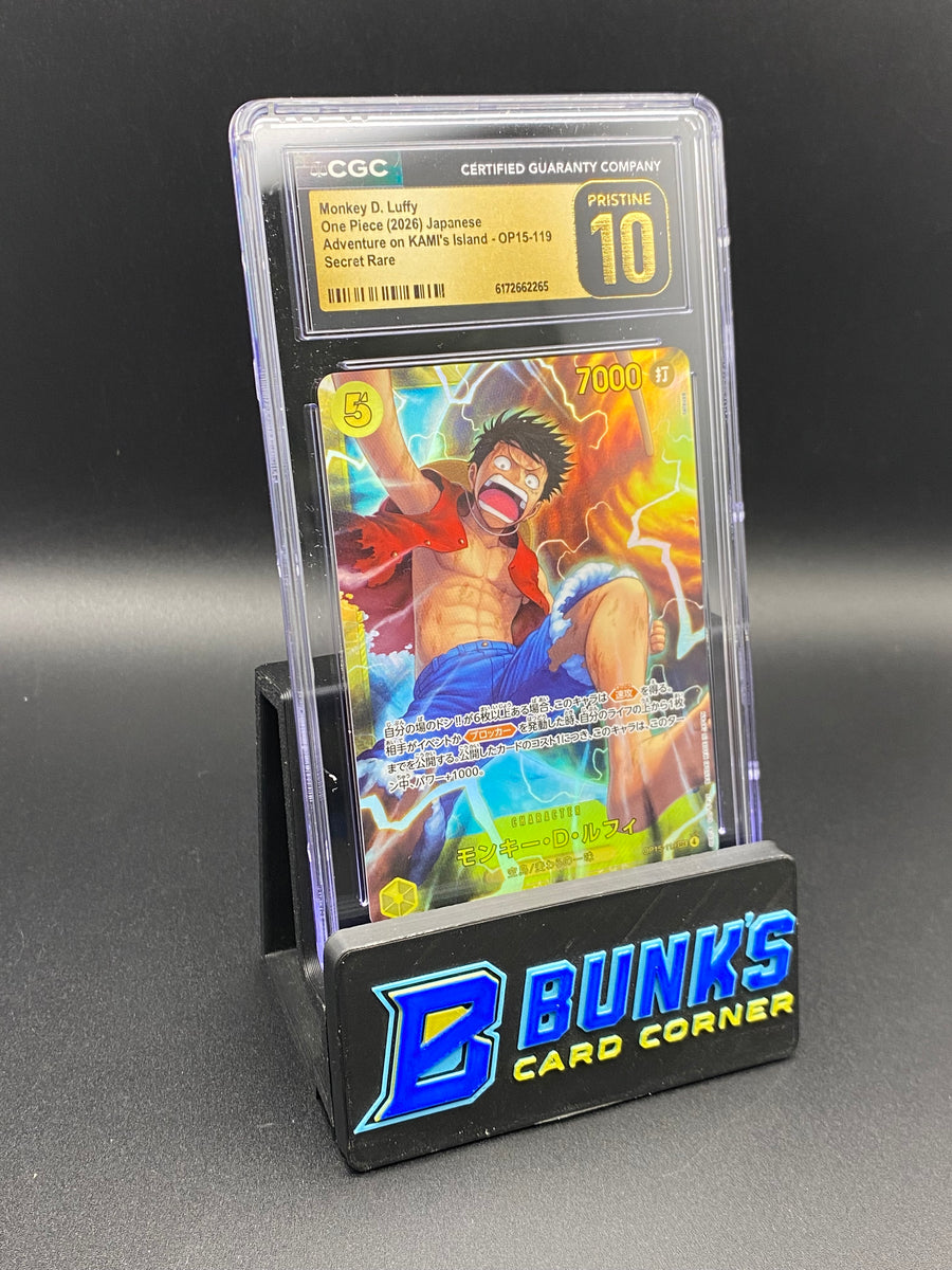 Monkey D. Luffy Secret Rare OP15-119 Japanese CGC PRISTINE 10