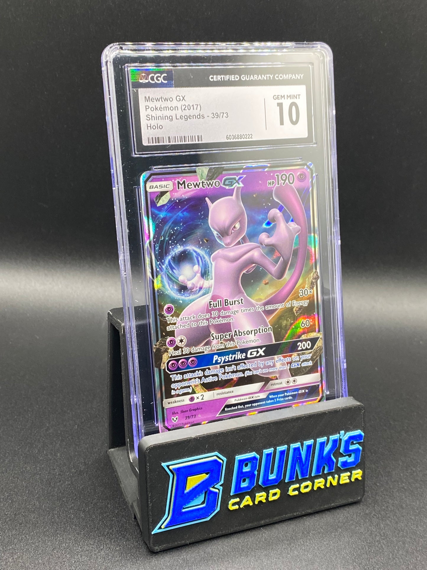 Mewtwo Gx Shining Legends CGC 10