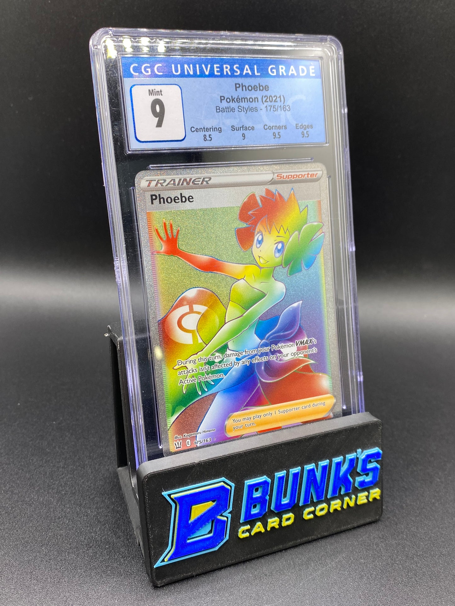 Phoebe Secret Rare Battle Styles CGC 9