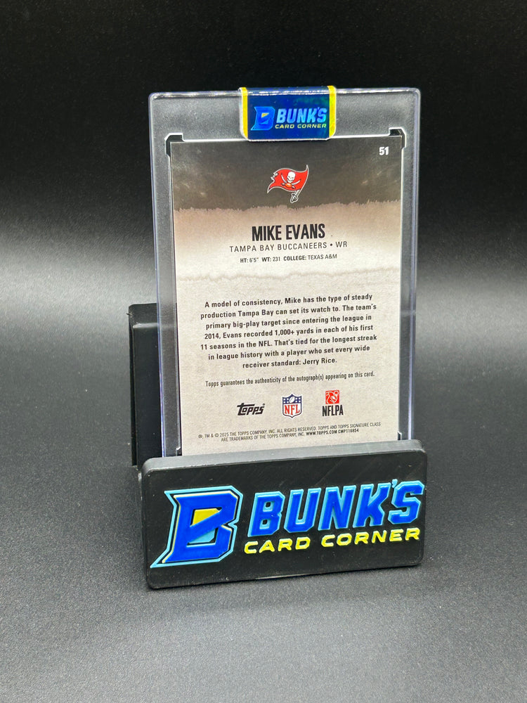 2025 Mike Evans Red Loud Color Match Auto 23/25