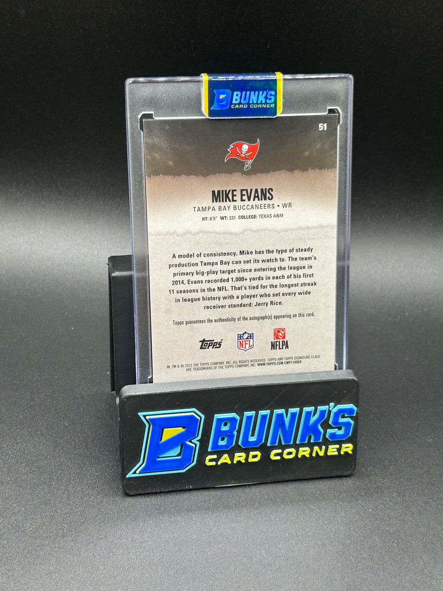 2025 Mike Evans Red Loud Color Match Auto 23/25