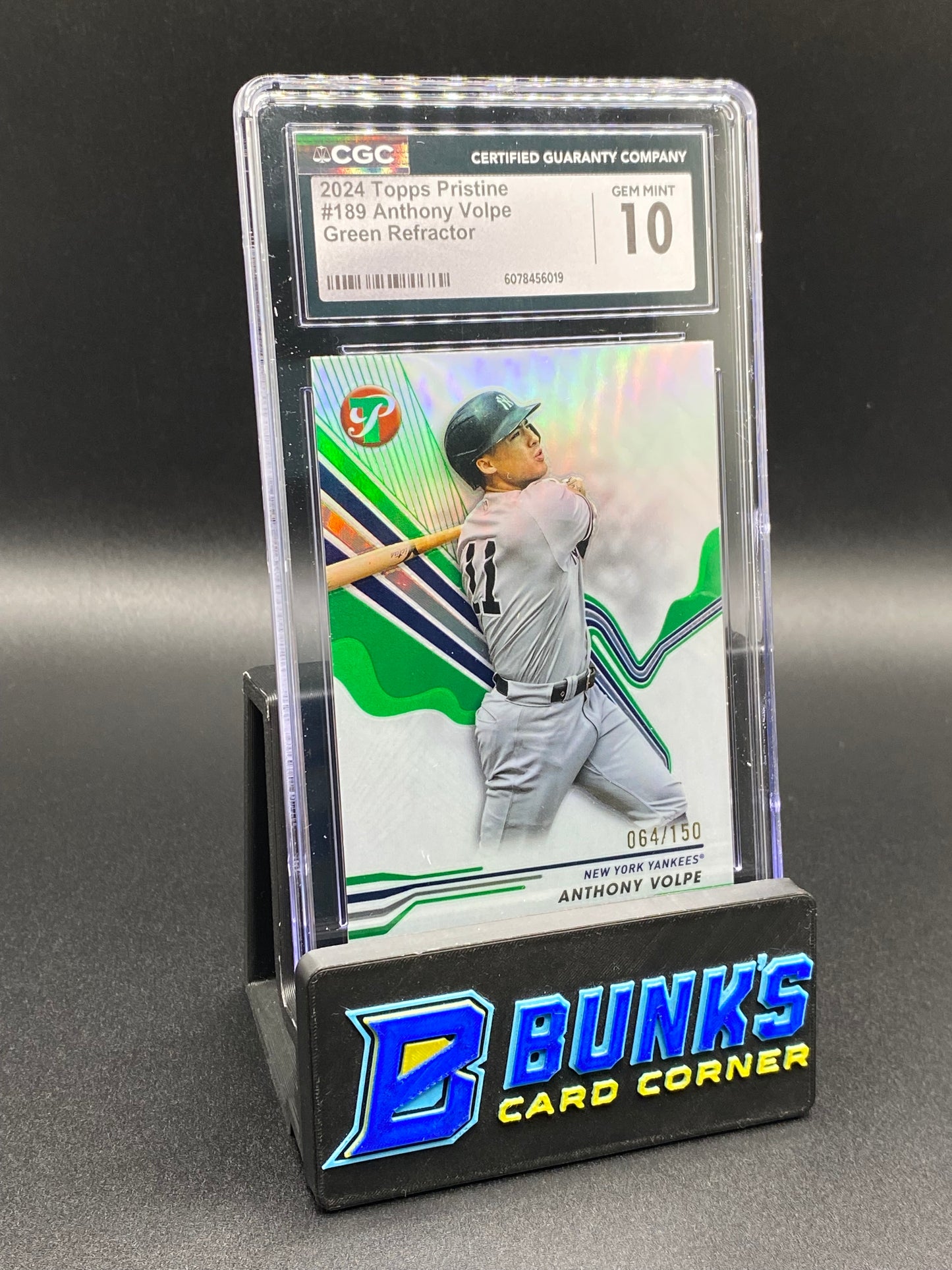 2024 Anthony Volpe Green Ref. CGC 10 64/150