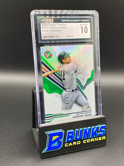 2024 Anthony Volpe Green Ref. CGC 10 64/150