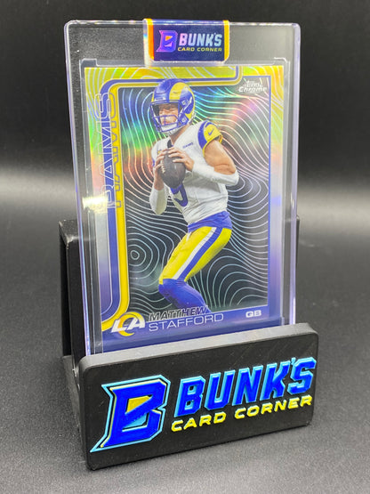 2025 Matthew Stafford Topps Chrome Etch Variation SSP