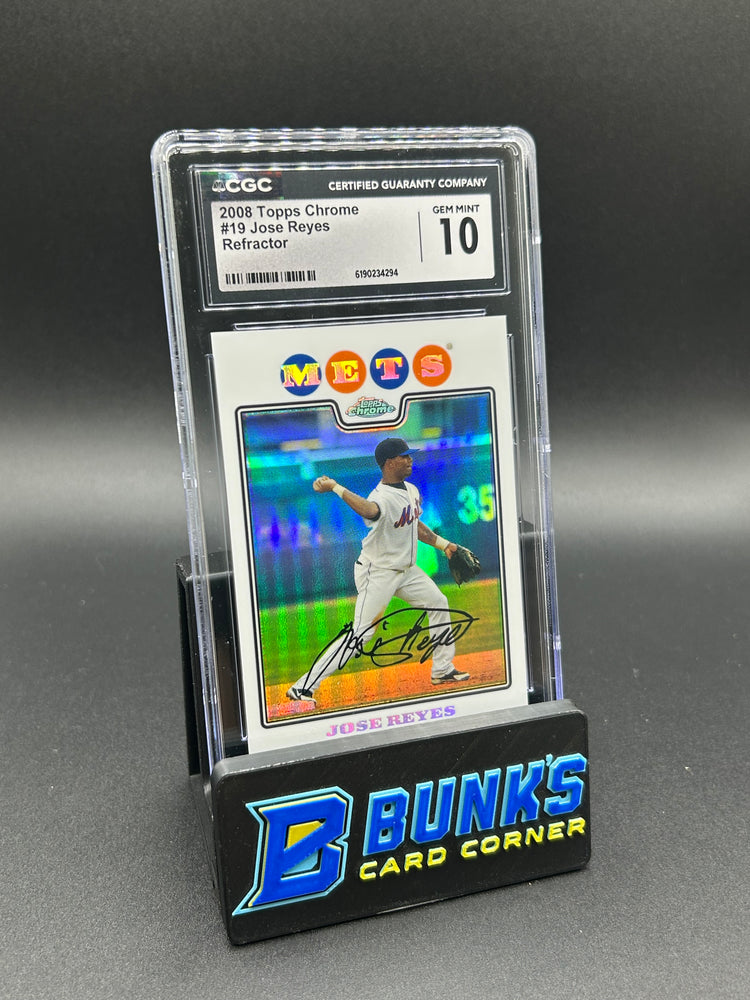 2008 Jose Reyes Topps Chrome Refractor CGC 10