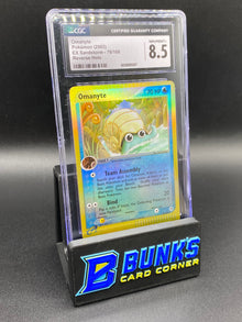 Omanyte Reverse Holo E-Reader Sandstorm CGC 8.5