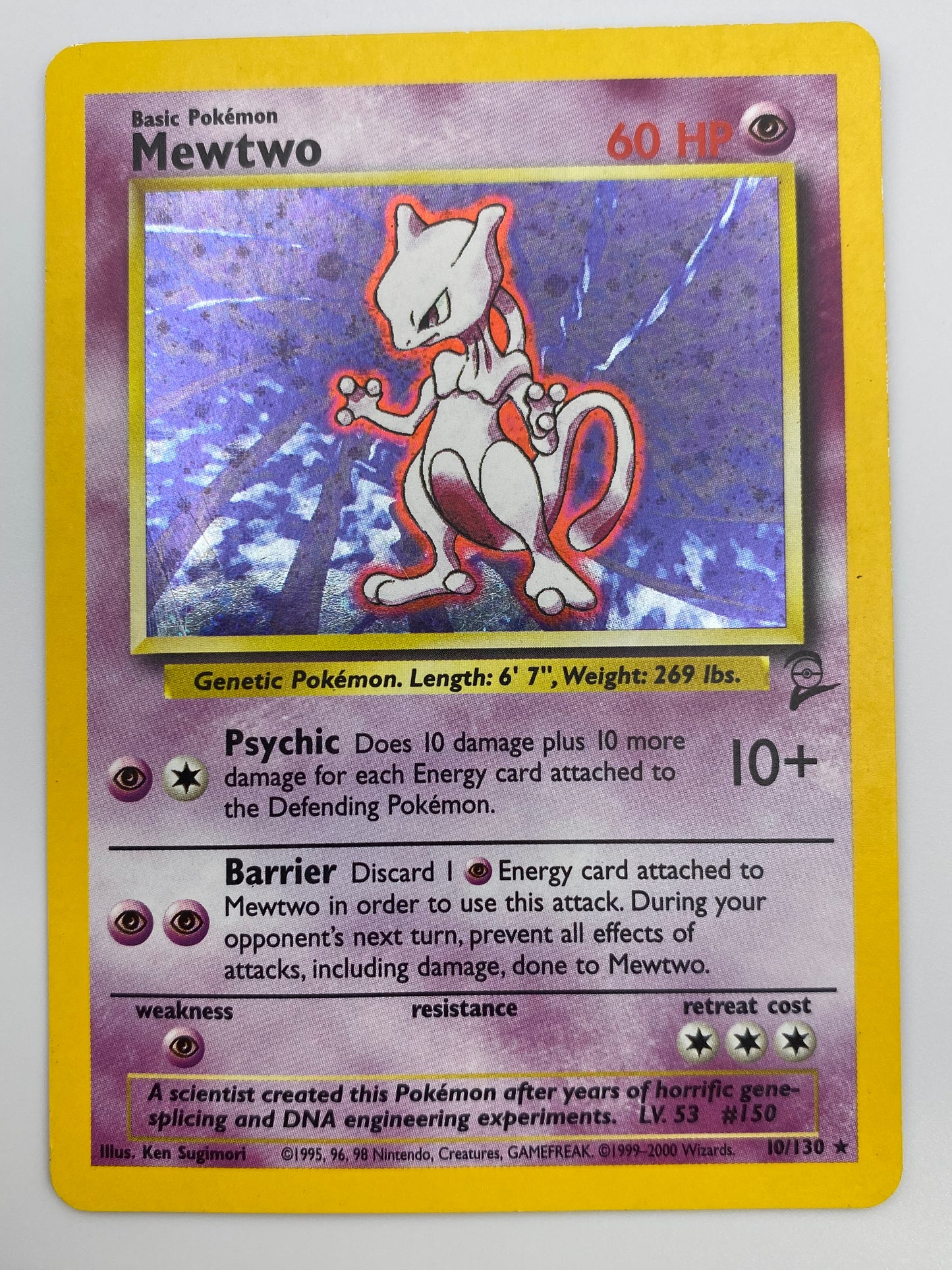 Mewtwo Holo Base Set 2 MP