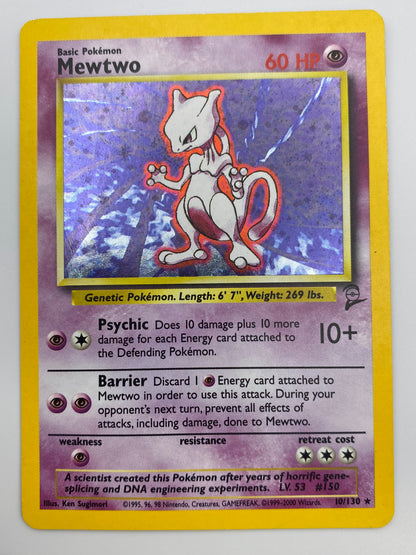 Mewtwo Holo Base Set 2 MP