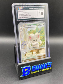 Cinccino Illustration Rare Black Bolt CGC 10