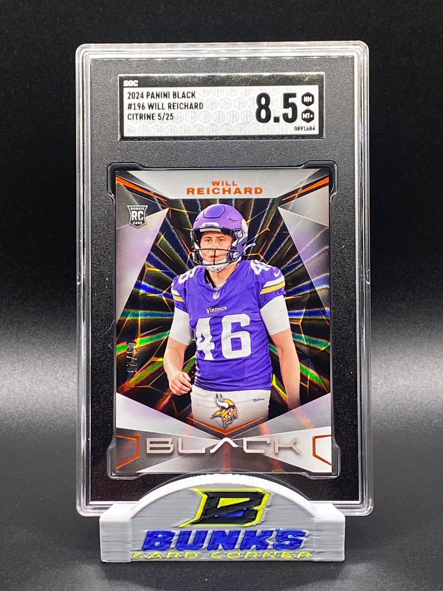 2024 Will “The Thrill” Reichard - Rookie Card 5/25 (Box B4)
