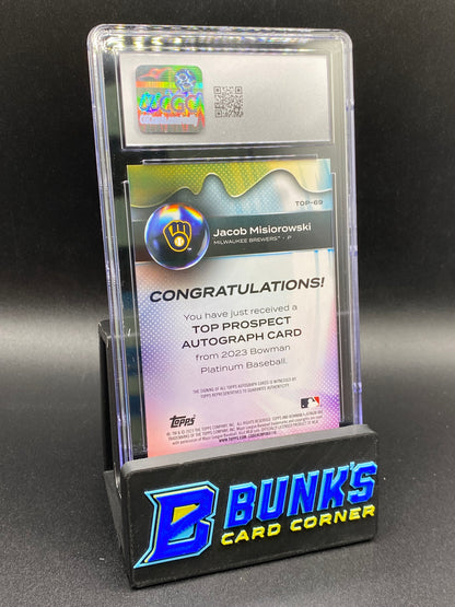 2023 Jacob Misiorowski Top Prospects Auto CGC 9.5/10