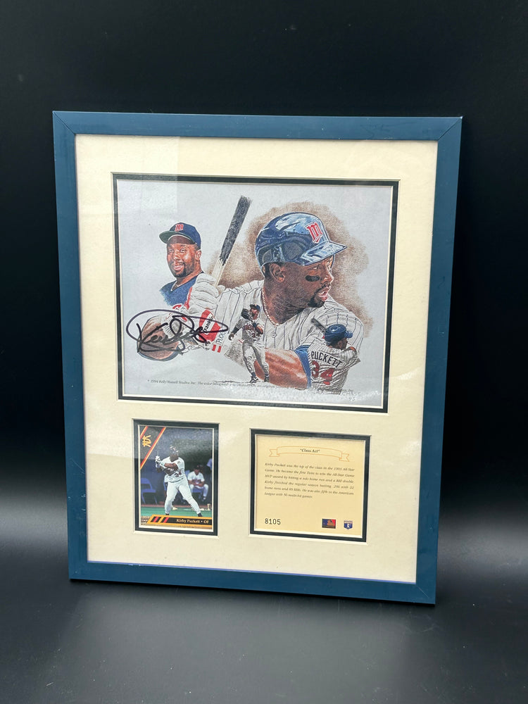 Kirby Puckett Frame Auto Certified