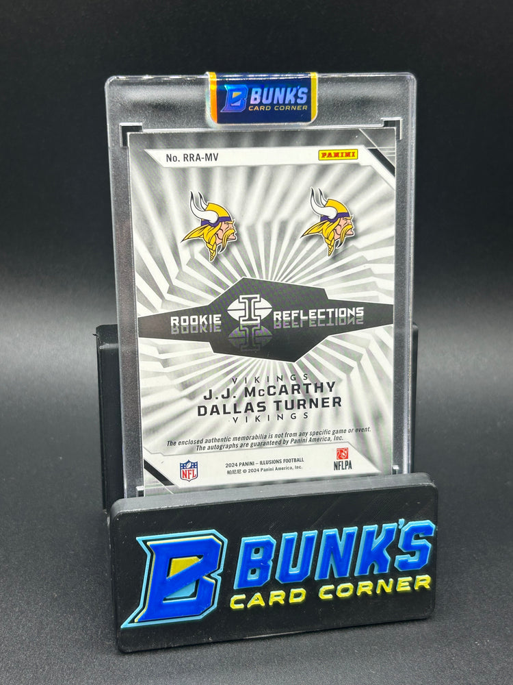 2024 JJ McCarthy & Dallas Turner Rookie Reflections Dual Auto 168/199