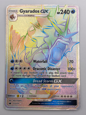Gyarados Gx Rainbow Rare Crimson Invasion MP/HP