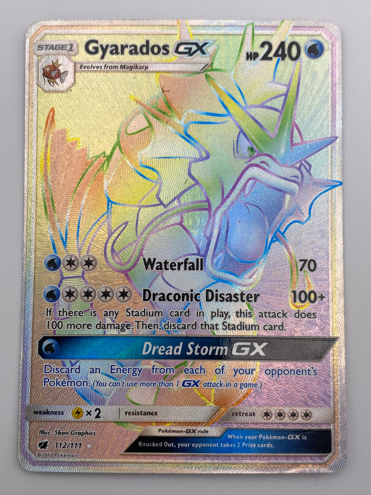 Gyarados Gx Rainbow Rare Crimson Invasion MP/HP