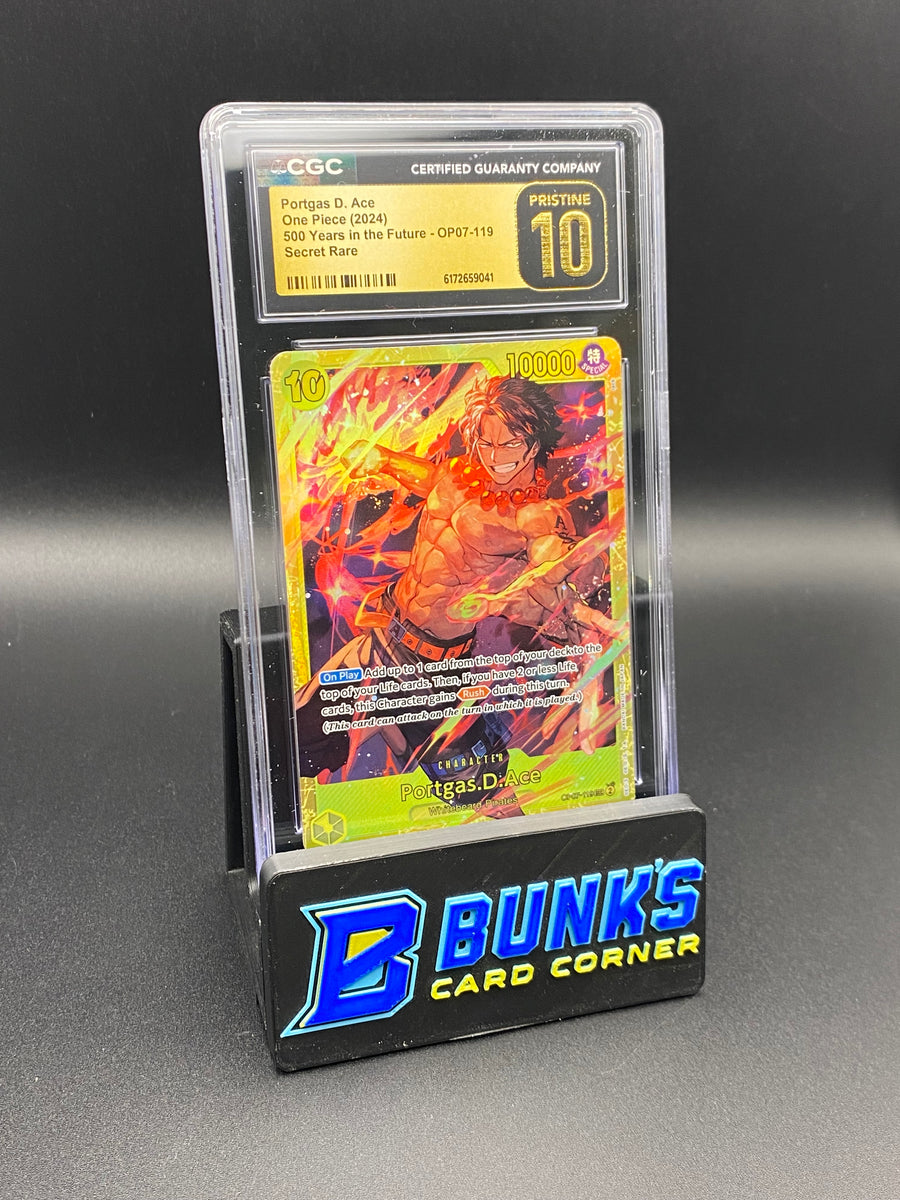 Portgas D. Ace Secret Rare OP07-119 CGC PRISTINE 10