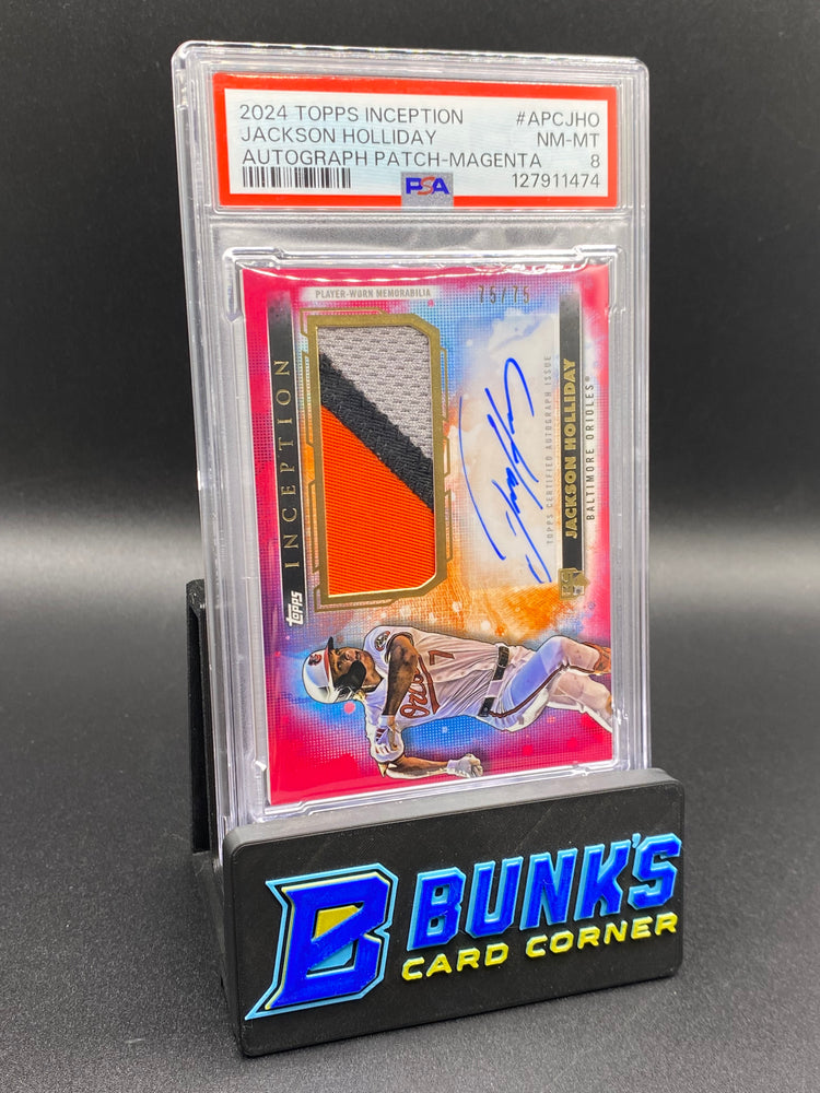 2024 Jackson Holliday Auto Patch Magenta 75/75 Rc PSA 8