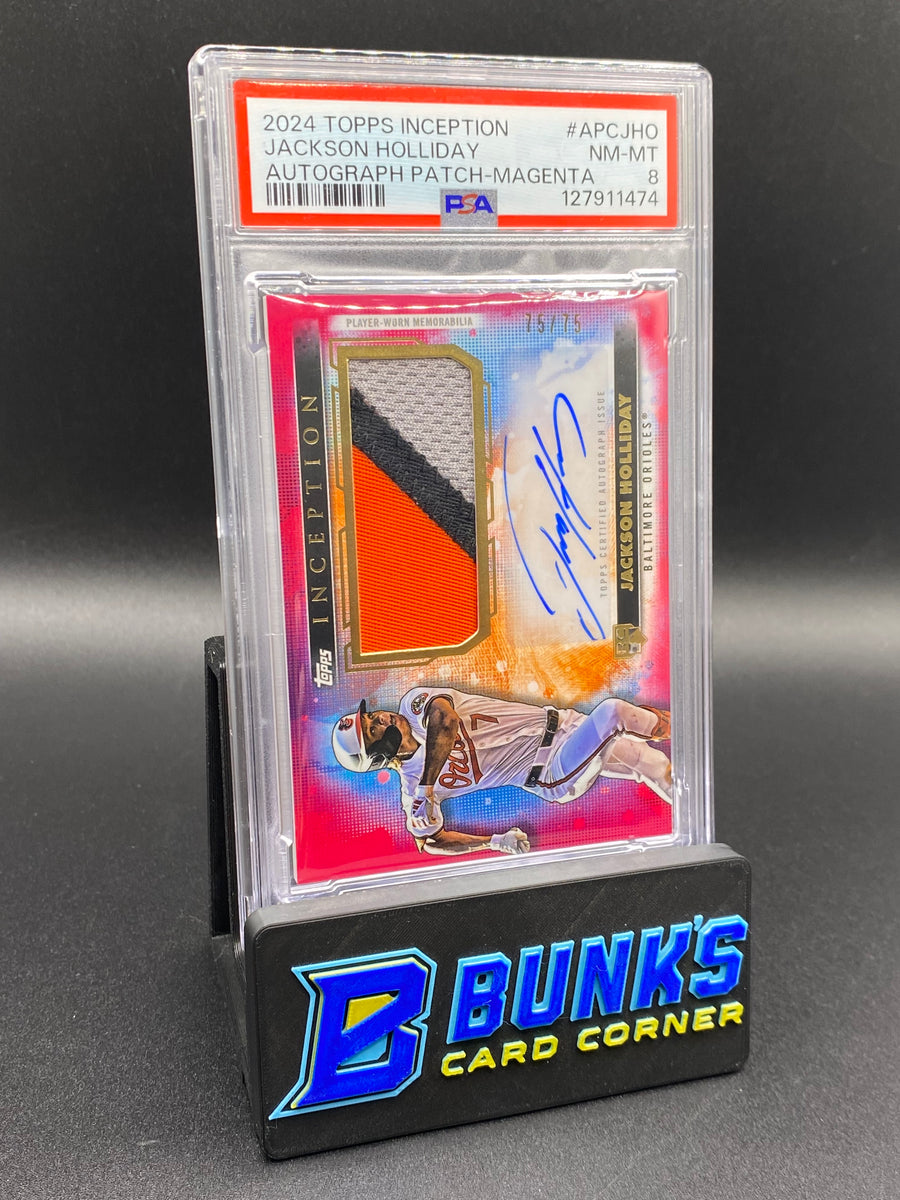2024 Jackson Holliday Auto Patch Magenta 75/75 Rc PSA 8