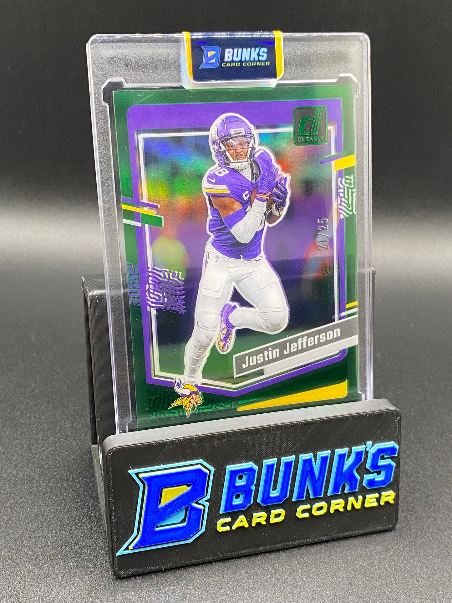 2023 Justin Jefferson Clearly Donruss Green 21/25