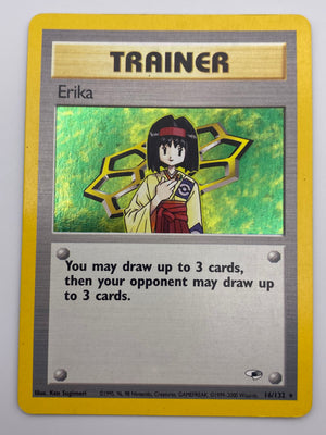 Erika Trainer Holo Gym Heroes LP