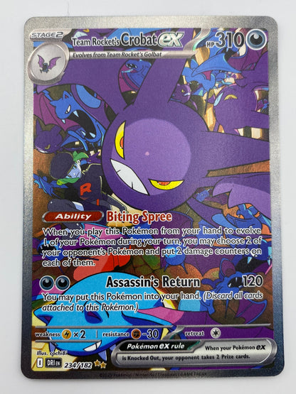 Team Rocket's Crobat Ex SIR Destined Rivals NM