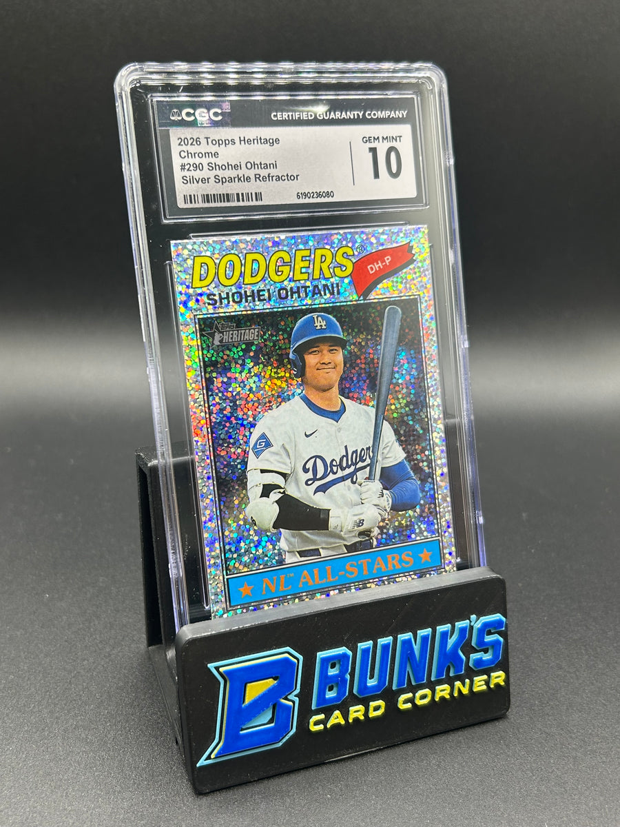 2026 Shohei Ohtani Topps Heritage Chrome Silver Sparkle Refractor CGC 10