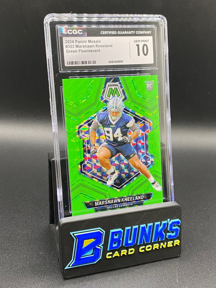 2024 Marshawn Kneeland Green Fluorescent CGC 10 Rc 3/10