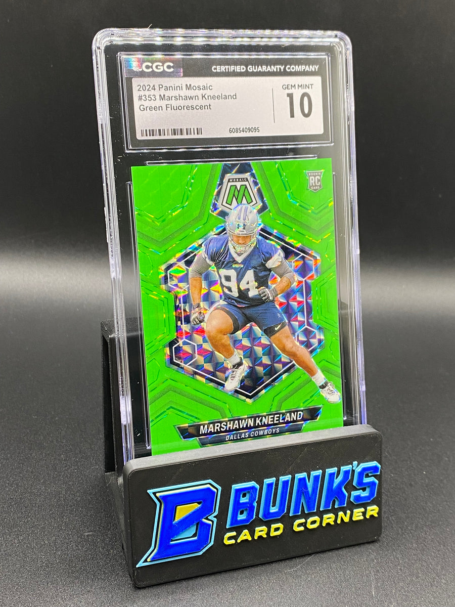 2024 Marshawn Kneeland Green Fluorescent CGC 10 Rc 3/10
