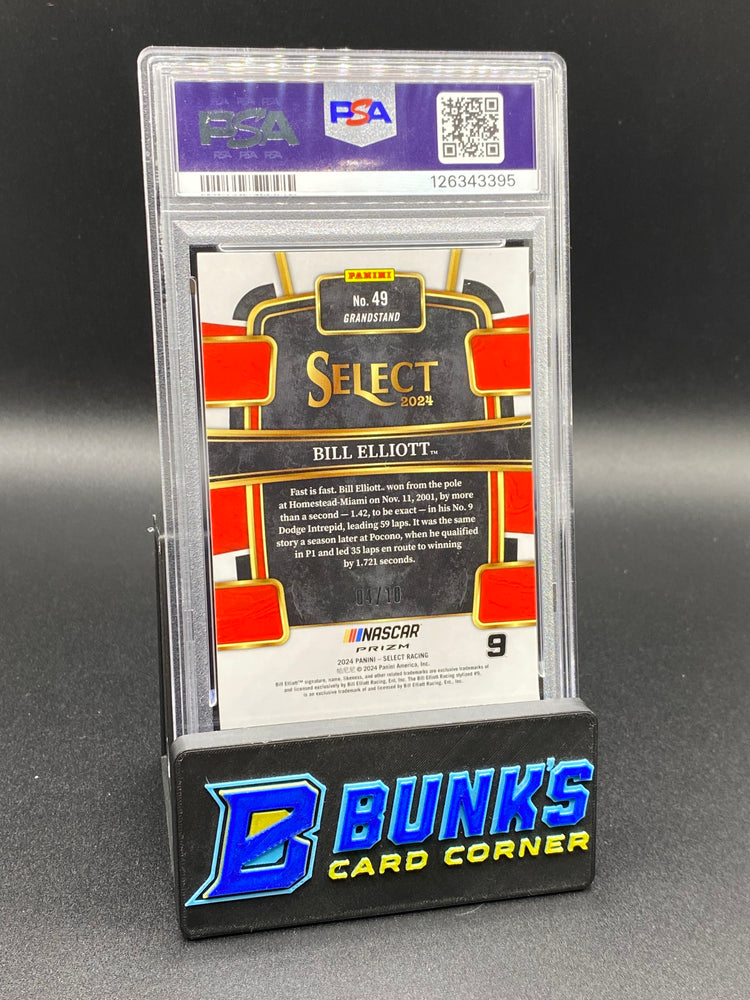 2024 Bill Elliott Gold Flash PSA 10 4/10 PSA 10