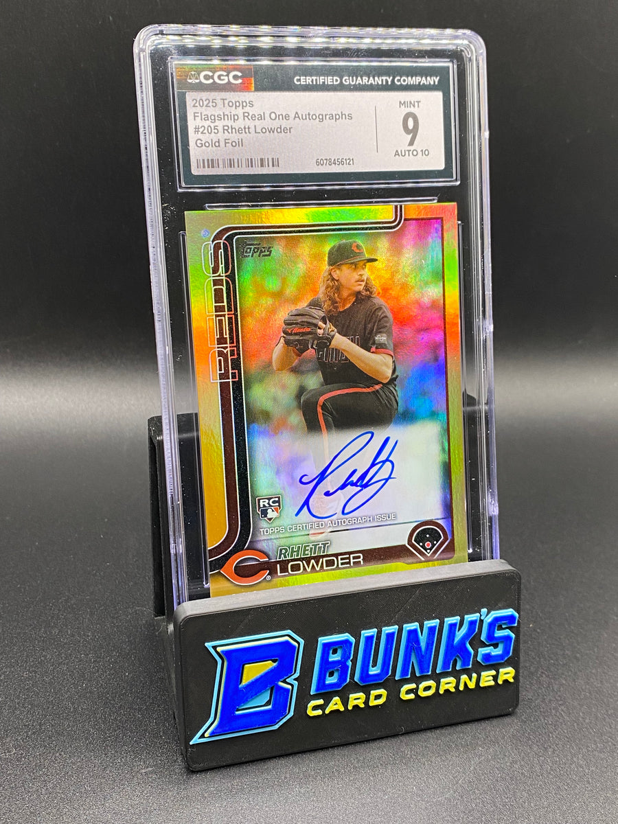2025 Rhett Lowder Gold Foil Auto Rc 4/50 CGC 9/10
