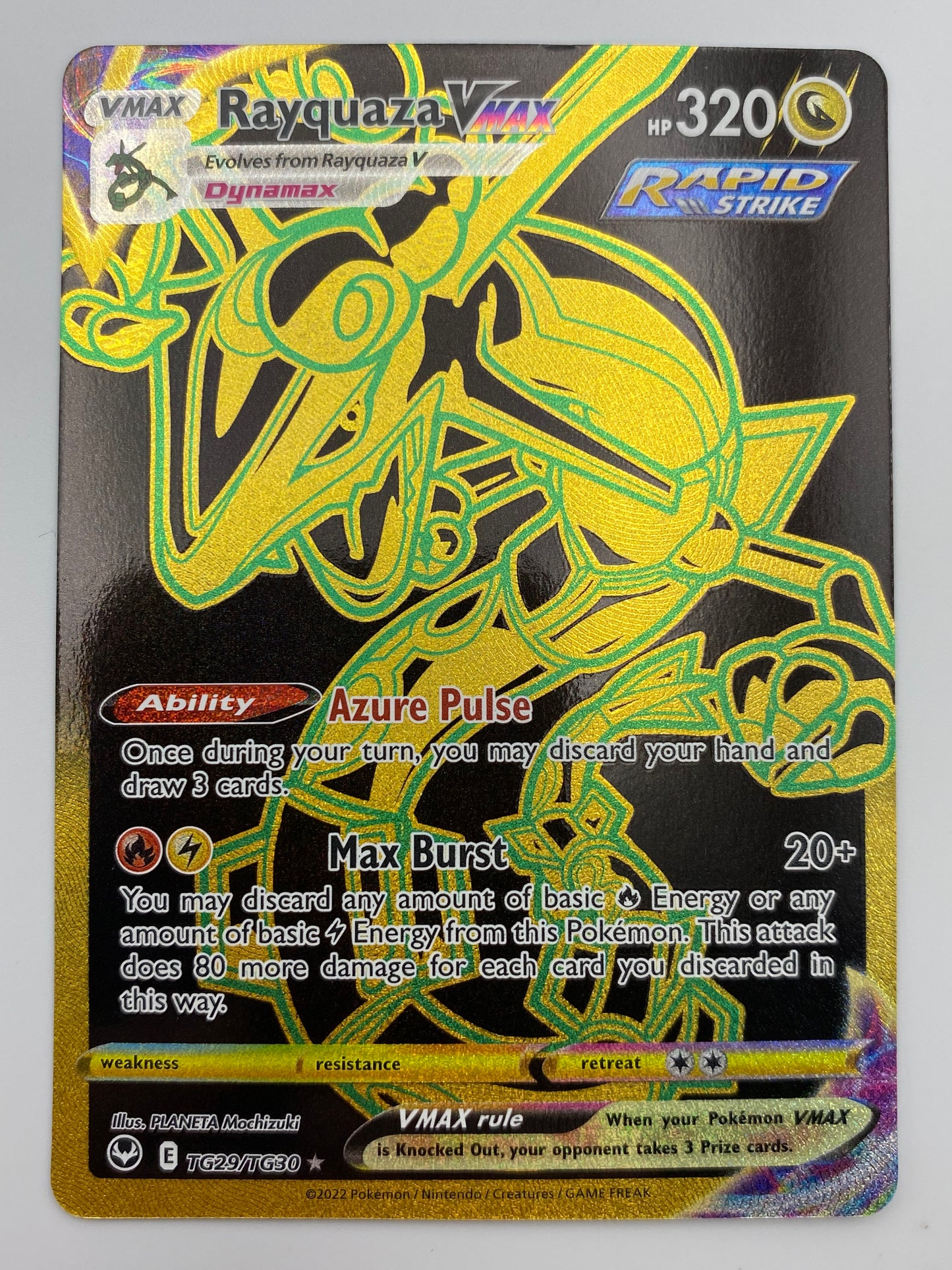 Rayquaza Vmax Trainer Gallery Silver Tempest NM