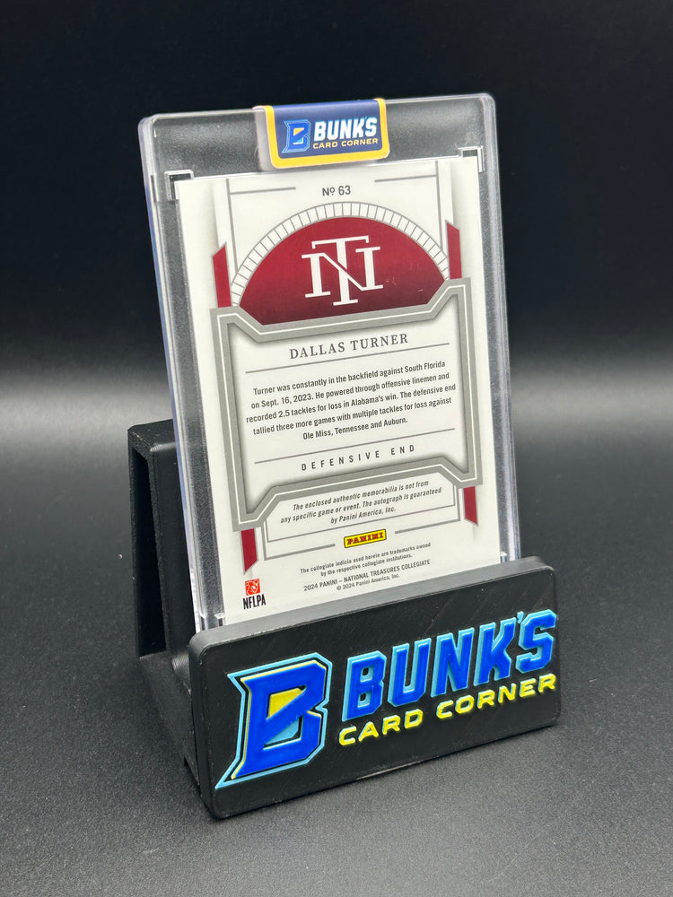 2024 Dallas Turner National Treasures Collegiate RPA Rc