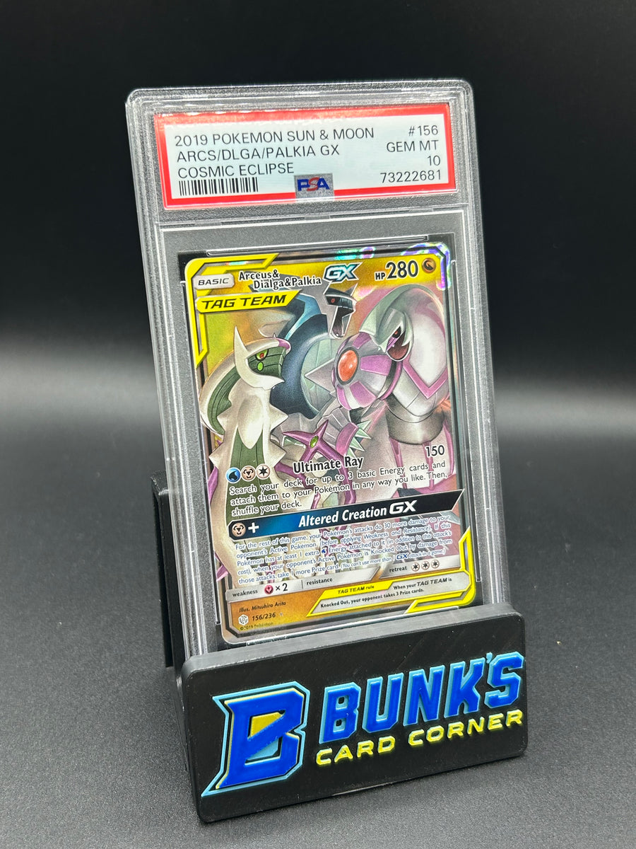 Arceus&Dialga&Palkia GX Tag Team Cosmic Eclipse PSA 10