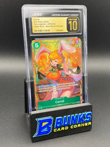 Carrot Super Rare Alt Art Parallel OP08 CGC PRISTINE  10